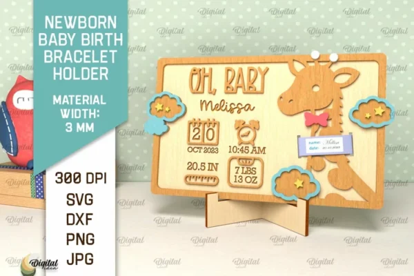 Letrero Para Bebe Recien Nacido 5 Creativo Digital